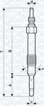 Magneti Marelli 062900014304 - Kvēlsvece adetalas.lv