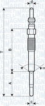 Magneti Marelli 062900080304 - Kvēlsvece adetalas.lv