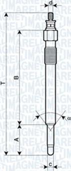 Magneti Marelli 062900020304 - Kvēlsvece adetalas.lv