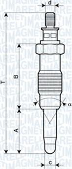 Magneti Marelli 062583003304 - Kvēlsvece adetalas.lv