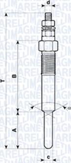 Magneti Marelli 062583101304 - Kvēlsvece adetalas.lv