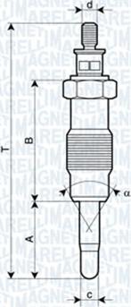 Magneti Marelli 062582804304 - Kvēlsvece adetalas.lv