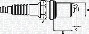 Magneti Marelli 062000780304 - Aizdedzes svece adetalas.lv