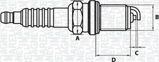 Magneti Marelli 062000782304 - Aizdedzes svece adetalas.lv