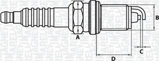 Magneti Marelli 062000774304 - Aizdedzes svece adetalas.lv