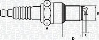 Magneti Marelli 062000770304 - Aizdedzes svece adetalas.lv