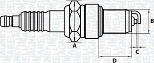 Magneti Marelli 062000773304 - Aizdedzes svece adetalas.lv