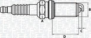 Magneti Marelli 062000777304 - Aizdedzes svece adetalas.lv