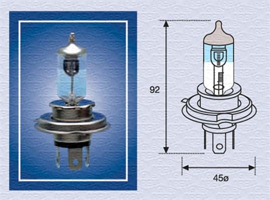 Magneti Marelli 002585100000 - Kvēlspuldze, Tālās gaismas lukturis adetalas.lv