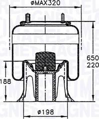 Magneti Marelli 030607020153 - Pneimoatsperes spilvens, Pneimopiekare adetalas.lv