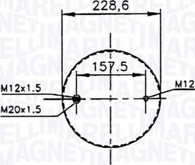 Magneti Marelli 030607020153 - Pneimoatsperes spilvens, Pneimopiekare adetalas.lv