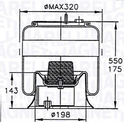 Magneti Marelli 030607020118 - Pneimoatsperes spilvens, Pneimopiekare adetalas.lv