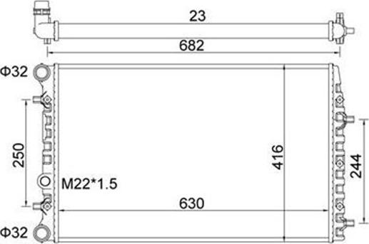 Magneti Marelli 359000390850 - Radiators, Motora dzesēšanas sistēma adetalas.lv