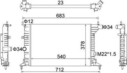 Magneti Marelli 359000300180 - Radiators, Motora dzesēšanas sistēma adetalas.lv