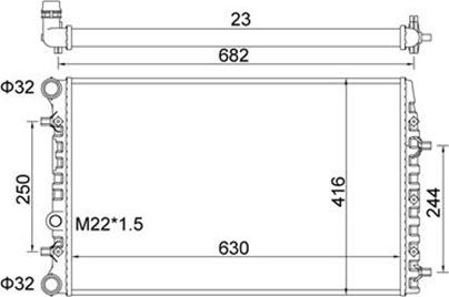 Magneti Marelli 359000300850 - Radiators, Motora dzesēšanas sistēma adetalas.lv