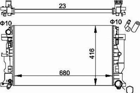 Magneti Marelli 359000301400 - Radiators, Motora dzesēšanas sistēma adetalas.lv