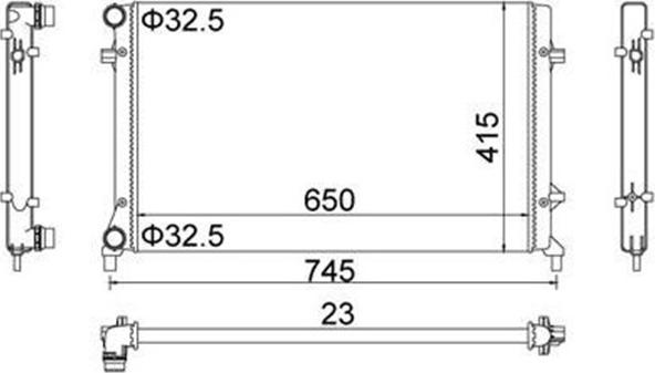 Magneti Marelli 359000301430 - Radiators, Motora dzesēšanas sistēma adetalas.lv