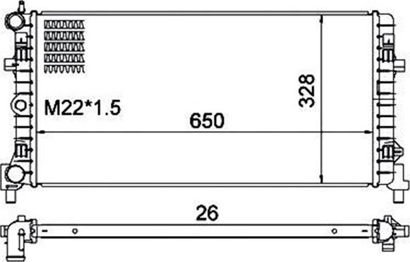 Magneti Marelli 359000301340 - Radiators, Motora dzesēšanas sistēma adetalas.lv