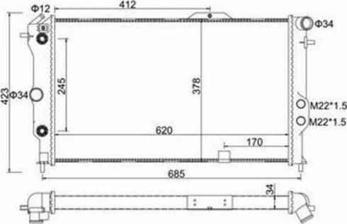 Magneti Marelli 359000301300 - Radiators, Motora dzesēšanas sistēma adetalas.lv