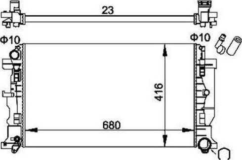 Magneti Marelli 359000301730 - Radiators, Motora dzesēšanas sistēma adetalas.lv