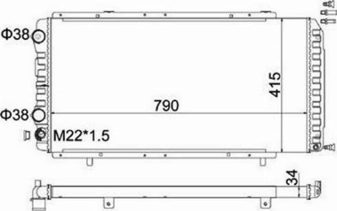 Magneti Marelli 359000310060 - Radiators, Motora dzesēšanas sistēma adetalas.lv