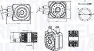 Magneti Marelli 350300003600 - Eļļas radiators, Motoreļļa adetalas.lv