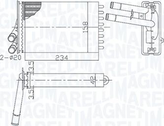 Magneti Marelli 350218462000 - Siltummainis, Salona apsilde adetalas.lv