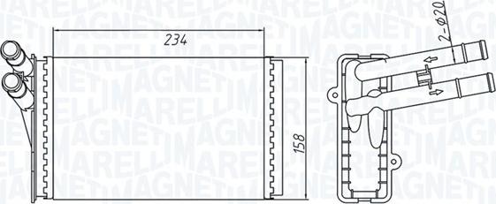 Magneti Marelli 350218409000 - Siltummainis, Salona apsilde adetalas.lv