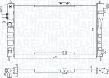 Magneti Marelli 350213199800 - Radiators, Motora dzesēšanas sistēma adetalas.lv