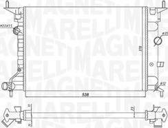 Magneti Marelli 350213194800 - Radiators, Motora dzesēšanas sistēma adetalas.lv