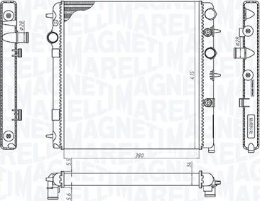 Magneti Marelli 350213198700 - Radiators, Motora dzesēšanas sistēma adetalas.lv