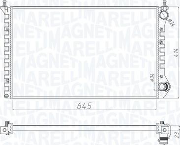 Magneti Marelli 350213143800 - Radiators, Motora dzesēšanas sistēma adetalas.lv