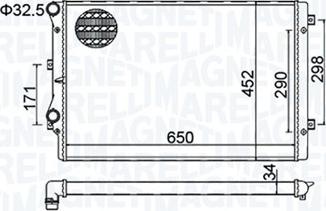 Magneti Marelli 350213157800 - Radiators, Motora dzesēšanas sistēma adetalas.lv