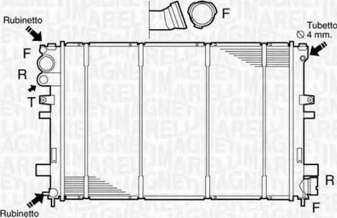 Magneti Marelli 350213102800 - Radiators, Motora dzesēšanas sistēma adetalas.lv