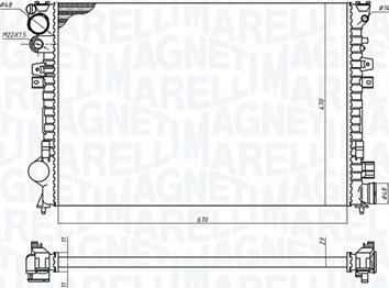 Magneti Marelli 350213102700 - Radiators, Motora dzesēšanas sistēma adetalas.lv