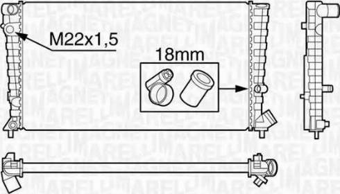 Magneti Marelli 350213118300 - Radiators, Motora dzesēšanas sistēma adetalas.lv