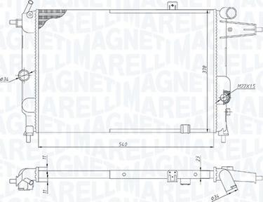 Magneti Marelli 350213189800 - Radiators, Motora dzesēšanas sistēma adetalas.lv