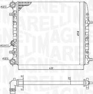 Magneti Marelli 350213184600 - Radiators, Motora dzesēšanas sistēma adetalas.lv