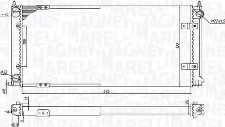 Magneti Marelli 350213188300 - Radiators, Motora dzesēšanas sistēma adetalas.lv