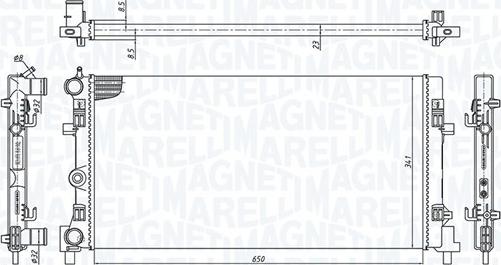 Magneti Marelli 350213127900 - Radiators, Motora dzesēšanas sistēma adetalas.lv