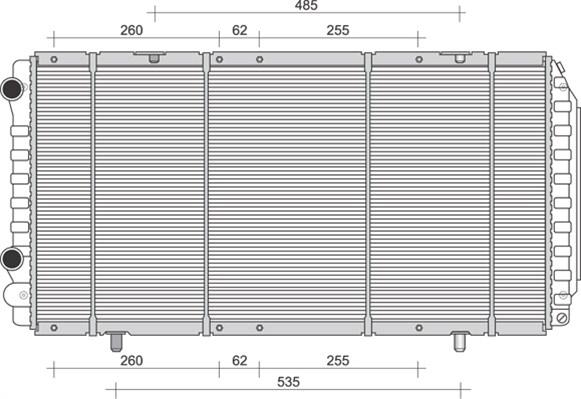 Magneti Marelli 350213894000 - Radiators, Motora dzesēšanas sistēma adetalas.lv