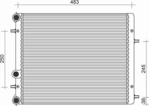 Magneti Marelli 350213840000 - Radiators, Motora dzesēšanas sistēma adetalas.lv