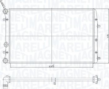 Magneti Marelli 350213841000 - Radiators, Motora dzesēšanas sistēma adetalas.lv