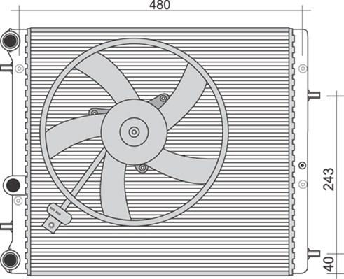 Magneti Marelli 350213851000 - Radiators, Motora dzesēšanas sistēma adetalas.lv