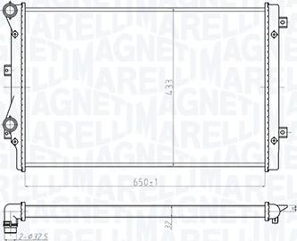 Magneti Marelli 350213852000 - Radiators, Motora dzesēšanas sistēma adetalas.lv