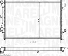 Magneti Marelli 350213852000 - Radiators, Motora dzesēšanas sistēma adetalas.lv