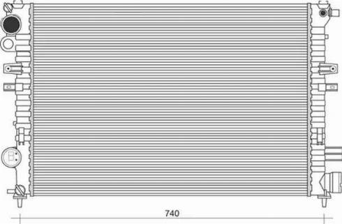 Magneti Marelli 350213866000 - Radiators, Motora dzesēšanas sistēma adetalas.lv