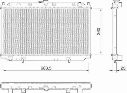 Magneti Marelli 350213806000 - Radiators, Motora dzesēšanas sistēma adetalas.lv