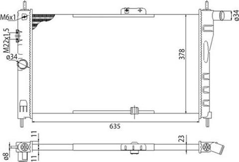 Magneti Marelli 350213326003 - Radiators, Motora dzesēšanas sistēma adetalas.lv