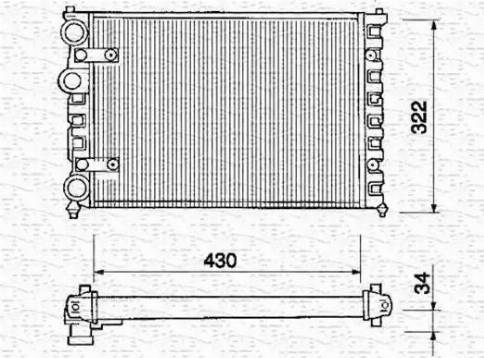 Magneti Marelli 350213232000 - Radiators, Motora dzesēšanas sistēma adetalas.lv